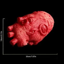 FMYSJ Falskt mänskligt hjärta Latex Livsstorlek Hjärta Blodiga skräckrekvisita för Halloween a (FMY)><noscript><img width=