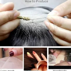 NICEGOU Falskt Skägg Realistiskt 100% Äkta Hår Helt Handknutet Getsskär svart för Män Smink Underhållning/Drama><noscript><img width=