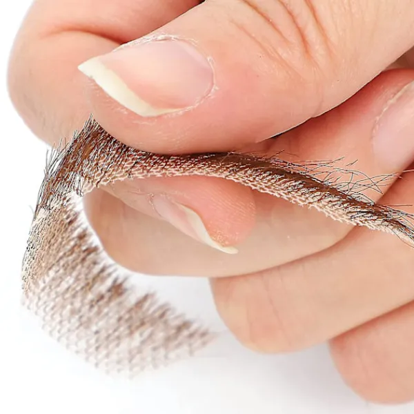 EURL Falskt Skägg Realistiskt 100% Äkta Hår Helt Handknutet Getläder Brunt För Män Smink Underhållning/Drama> Tillbehör