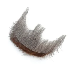 Falskt Skägg Realistiskt 100% Äkta Hår Helt Handknutet Getsskinn Brunt För Män Smink Underhållning/Drama (hz06)> Tillbehör