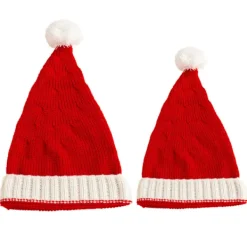 Familjematchande tomteluva, mamma och baby, julstickad mössa, par><noscript><img width=
