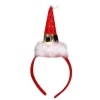 J-star Feather Tomte Hat Pannband Paljetter Xmas Hat Hårband Jul Hatt Hårbåge> Huvudbonader