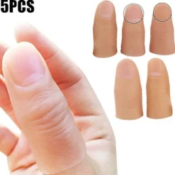 Fejk tumme 5st Finger Magic Trick Fejk Mjuk Tummspets Närbild Scenshow Prop Prank Leksak S> Smink