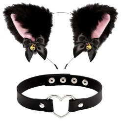 BraVärde Festival Party Hårhållare Kedja Choker-lingling} Leather Choker> Huvudbonader