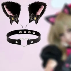 BraVärde Festival Party Hårhållare Kedja Choker-lingling} Leather Choker> Huvudbonader