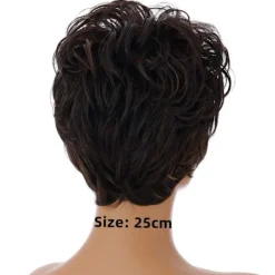 Festperuker Vågigt hår med lockigt hår> Peruker