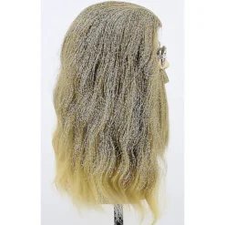 Fet Thor-peruk med skägg Herrar Lång Lockig Askblond> Peruker