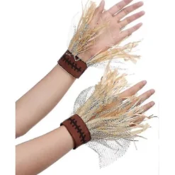 LEIGELE Fågelskrämma Hatt Armband och Halsband för Halloween Cosplay - Set om 4 st (LGL)><noscript><img width=