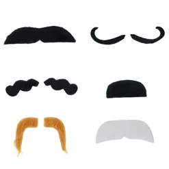 Fiestas Guirca Mustascher med Blandade Designer (6-pack) One Size One Size> Tillbehör