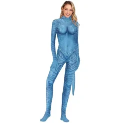 Film Avatar 2 Cosplay Kostym Carnage Jake Sully Neytiri Zentai Vuxen Unisex Sexig Jumpsuit Halloween Bodysuit-Perfekt Kvinna Med Svans XL | Fyndiq> Dräkter