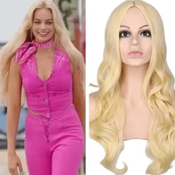 Film Barbie Cosplay Peruk för Kvinnor Värmebeständig Cosplay Kostym A1 SQBB_max><noscript><img width=