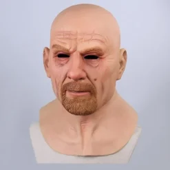Fashion Hitch Film Kändis Latex Mask Breaking Bad Professor Mr. Vit Realistisk Dräkt><noscript><img width=
