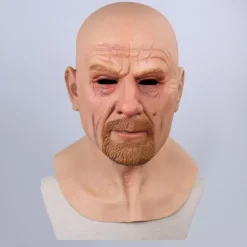 Fashion Hitch Film Kändis Latex Mask Breaking Bad Professor Mr. Vit Realistisk Dräkt><noscript><img width=