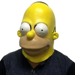 FMYSJ Filmkaraktär The Simpsons Mask Simpsons Halloween Maskerad Latex Hjälm Rekvisita (FMY)> Masker