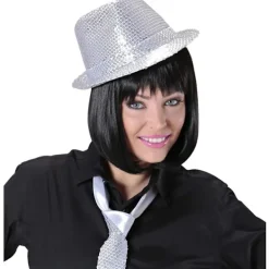 Filt hatt med glitter, guld, för temafester eller karneval, Fest><noscript><img width=