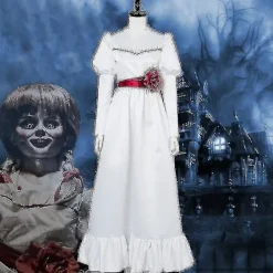 Blueday Finklänning Annabelle The Conjuring Doll Barn Vuxen Damkostym U none><noscript><img width=