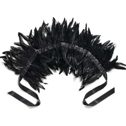 Fjädercape Fjädersjal LILA><noscript><img width=