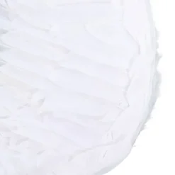 Fjädervingar för Vuxna och Barn Cosplay Levande Ving Kostymtillbehör för Halloween Julfest Vit M 60 X 45cm / 23.6 X 17.7in><noscript><img width=