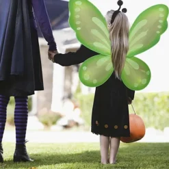 Fjärilsfévingar med elastiska band för prinsesskostymfestfavoriter><noscript><img width=