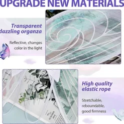 FMYSJ Fjärilsvingar Ängel Alvvingar Barn Flickors Festivalfest Rollspel Rekvisita (FMY)> Tillbehör