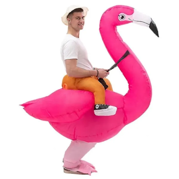 LEIGELE Flamingos/strutsar/grip Riding Uppblåsbar Kostym Stilfulla Rollspelsdräkter För Aktivitetsfest Scen LGL> Dräkter