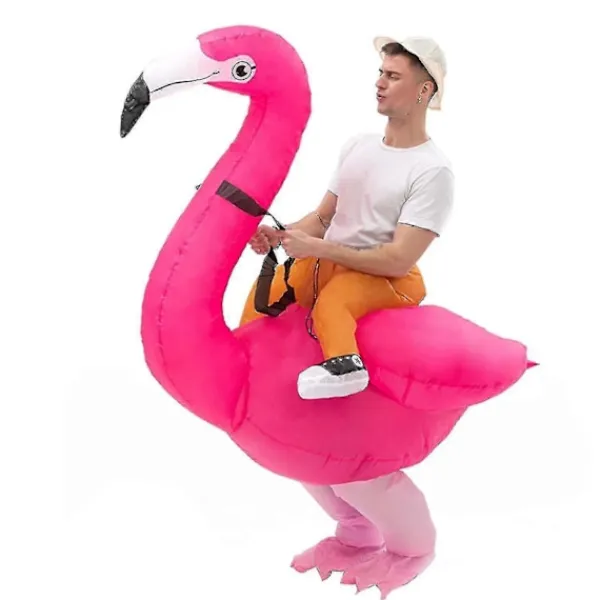 LEIGELE Flamingos/strutsar/grip Riding Uppblåsbar Kostym Stilfulla Rollspelsdräkter För Aktivitetsfest Scen LGL> Dräkter