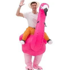 LEIGELE Flamingos/strutsar/grip Riding Uppblåsbar Kostym Stilfulla Rollspelsdräkter För Aktivitetsfest Scen LGL><noscript><img width=