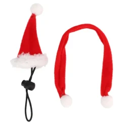 Flanell Justerbar Husdjur Hatt Halsduk Set Juldräkt för Hamstrar Ödlor Marsvin> Huvudbonader