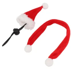 Flanell Justerbar Husdjur Hatt Halsduk Set Juldräkt för Hamstrar Ödlor Marsvin> Huvudbonader