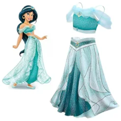 Flicka Aladdin Jasmine Prinsessa Kostym Maskeradkläder> Dräkter