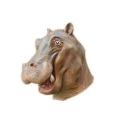 FMYSJ Flodhäst Maskerad Harts Heltäckande Ansikte Halloween Cosplay Huvud (FMY)> Masker