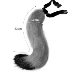 Fluffigt Rävöron Pannband & Svans Set för Cosplay Kostym [JUN]> Tillbehör