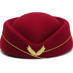 Flygvärdinna mössa Ull flygvärdinna flygvärdinna hatt><noscript><img width=