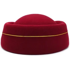 Flygvärdinna mössa Ull flygvärdinna flygvärdinna hatt><noscript><img width=