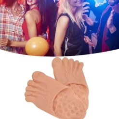 NeunWolken Fotslippers, cosplay hulk tofflor Halloween, enorma fötter kostym maskerad rekvisita, brun 36-42 yards><noscript><img width=