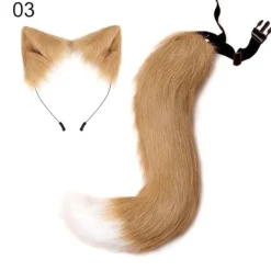 Fox Cosplay Rävstjärt Tyg 03 03 03> Tillbehör