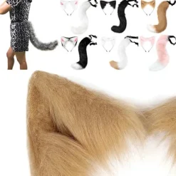 Fox Cosplay Rävstjärt Tyg 03 03 03><noscript><img width=