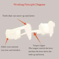 unbranded för vampyrtänder Utdragbara för vampyrtänder Återanvändbara plasttänder Halloween kostymtillbehör för barn Vuxen Cospl><noscript><img width=