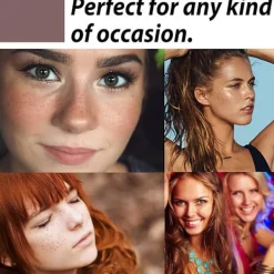 Freckle Tattoo Stickers - 20 st, Freckle Tattoo, Freckle Patches, Vattentät Realistisk Tillfällig><noscript><img width=