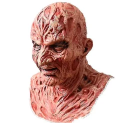 Freddy Krueger Latex Mask Karneval Halloween Realistisk Vuxen Fest Läskig Cosplay Prop><noscript><img width=