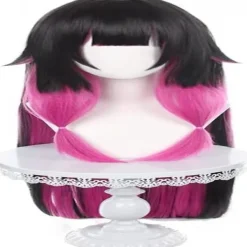 Färgad lager Columbina Damselette Genshin Impact Cosplay peruk för kvinnor och flickor> Peruker