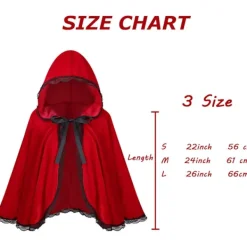Färgglad Hus Sammet Rödluvan Sammet Cape Halloween Jul Cosplay Party Fancy Cape 23.62''><noscript><img width=