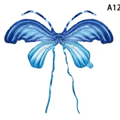 HEET Färgglad ängel fjärilsving ballong grattis på födelsedagen barn D A12> Tillbehör