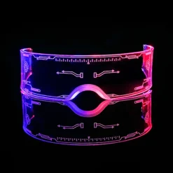 Färgglada LED-glasögon med belysning, festbar musikfestival, kors><noscript><img width=