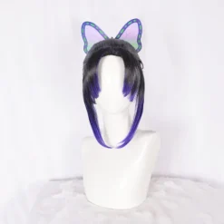 Färglager Kochou Shinobu Cosplay Peruk kompatibel Kvinnor och Flickor> Peruker