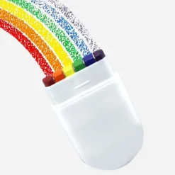 6-färgs regnbågsansiktsfärg VM EM ansiktsmålning> Smink