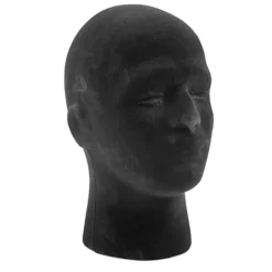 frigolit skum skyltdocka manekäng Huvud Modell Peruker Glasögon Cap Display Stativ Svart> Tillbehör