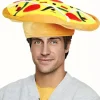 Funky Pizza-hatt för fester och evenemang - Perfekt för jul, Halloween, Thanksgiving, påsk - Polyester-festtillbehör, nyår, scendekoration> Huvudbonader