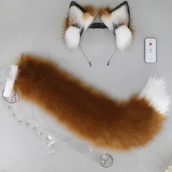 Furry Anime Hårband Rörliga Djuröron Pannband Maskeradfest Tillbehör><noscript><img width=