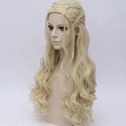 Game Of Thrones Daenerys Targaryen Cosplay Peruk Syntetiskt Hår Långt Vågigt Dragon Of Mother Peruker Halloween Festdräkt För Kvinnor><noscript><img width=